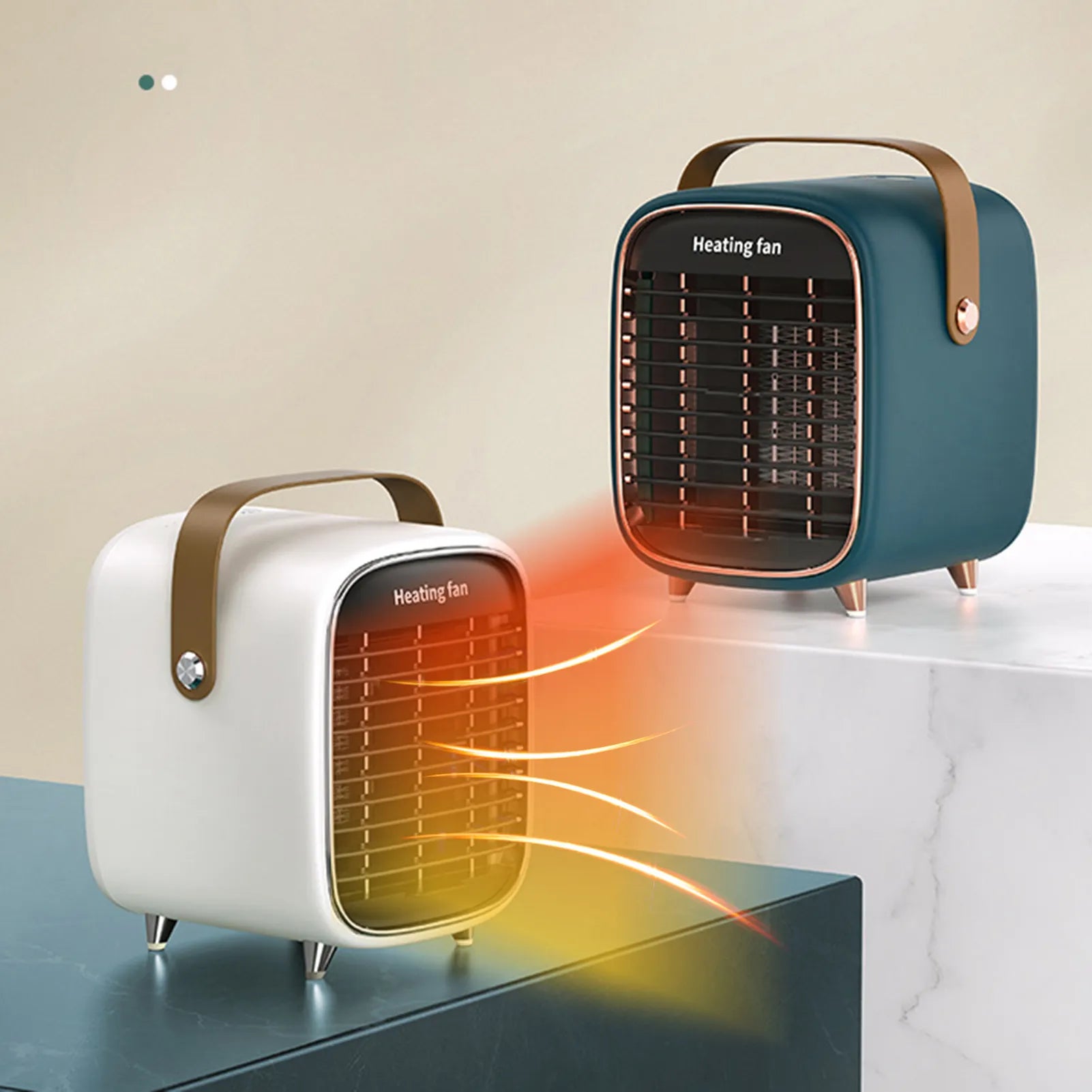 Anti-slip electric fan heater